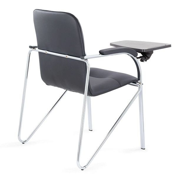 Кресло со столом BRABIX "Samba CF-108 BOX-2", хром каркас, кожзам черный, разобрано, 533218 - Вид 6