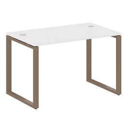 Metal System Стол письменный на О-образном м/к БО.СП-2 Белый/Мокко металл 1200*720*750 - Фото предпросмотра