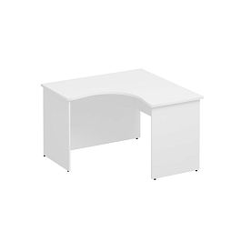 Стол эргономичный левый Комфорт К.136 белый премиум - Фото предпросмотра