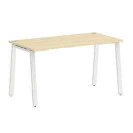 Home Office Стол письменный VR.SP-3-138.A Клён/Белый металл 1380*720*750 - Фото предпросмотра