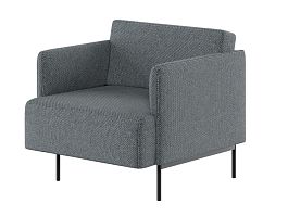 Stenly Диван одноместный STN-1 Matrix 994/Металл Черный 800*840*760 - Фото предпросмотра