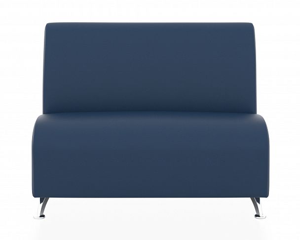 Диван двухместный "Интер хром" черный - Вид 5