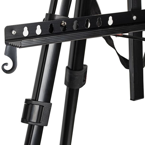 Мольберт-тренога металлический переносной, телескопический, 140х201х103 см, чехол, BRAUBERG ART, 192267 - Вид 8