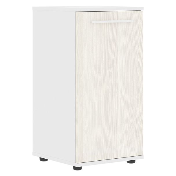 Шкаф малый узкий ELCS 42.1 Ясень Траун/Белый/Белый 426х430х832 EDIS - Вид 1