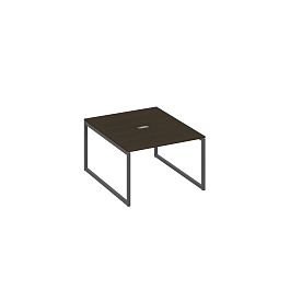 Стол 120 переговорный с металлокаркасом QUATTRO A4 А4 Б4 134 БП венге / металлокаркас антрацит - Фото предпросмотра