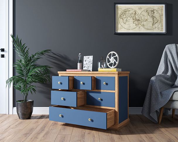 Комод "Jules Verne" на шесть ящиков JV94ETGYB - Вид 3