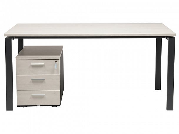 Стол NT 120x70 белое дерево/антрацит - Вид 5