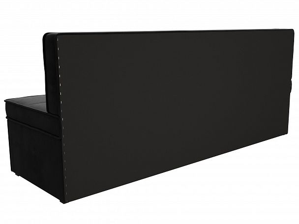 Кухонный диван Техас (полностью велюр черный) - Вид 7