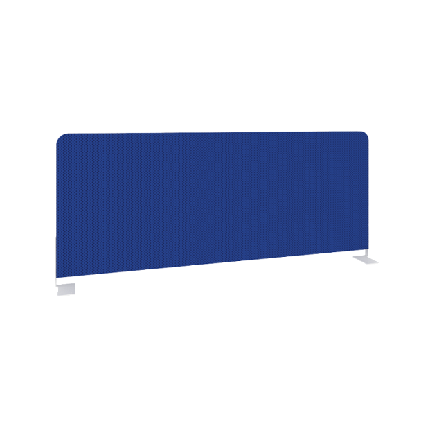 Onix Экран тканевый боковой O.TEKR-98 Синий/Белый металл 980*390*22 - Вид 1