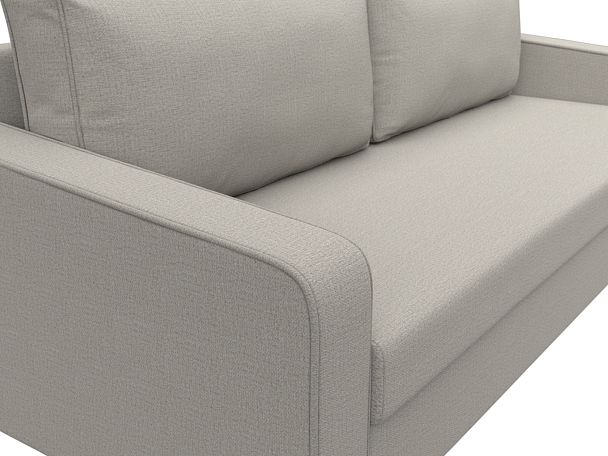 Диван прямой Лига-009 Рогожка бежевый - Вид 4