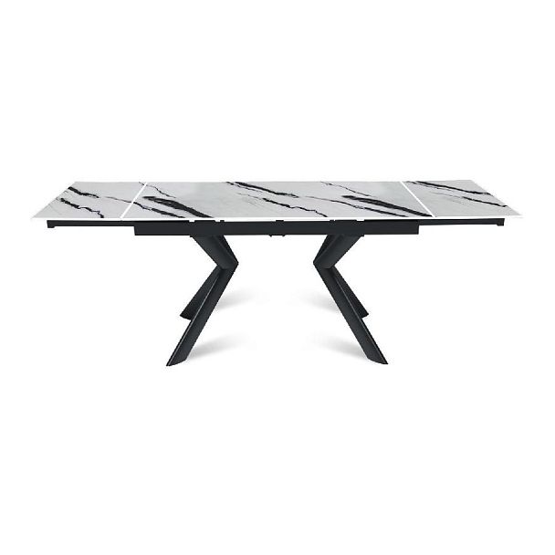 Стол раскладной Bridge (140+40+40), керамика глянцевая Panda White - Вид 5