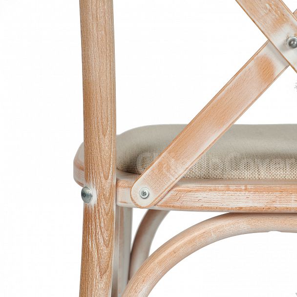 Стул Кроссбэк, беленый дуб, с подушкой - Вид 9