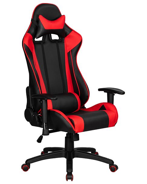 Кресло игровое DOBRIN BRIAN (черно-красная экокожа) - Вид 1