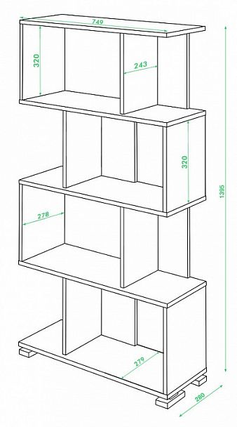 Стеллаж Домино нельсон СЛ-5-4 Нельсон - Вид 2