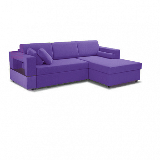 Угловой диван "Твин" синий - Вид 1