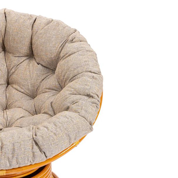 Кресло-качалка Папасан/Papasan (W 23/01 B) /с подушкой/Cognac (коньяк) - Вид 7