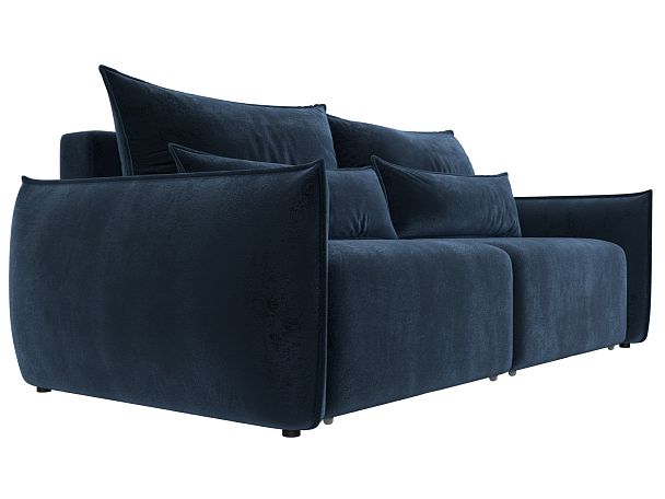 Диван прямой Лига-051 НПБ Велюр синий - Вид 3