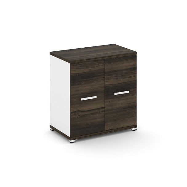 Concept Распаш. шкаф опорный/приставной CN.SOPR-001 W Дуб Мали/Белый Бриллиант/Металл Белый 720*420*750 - Вид 1