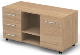 SMART/СМАРТ RSR013-117x50 Сервисная тумба левая 1172x500x600 Швейцарский Вяз - Фото предпросмотра