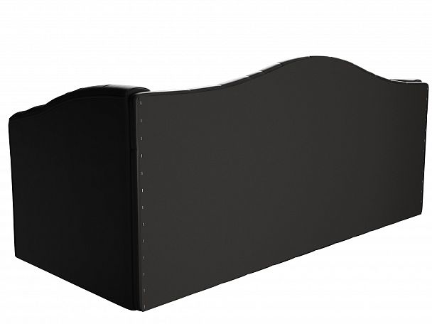 Прямой диван Мечта (полностью экокожа черная) - Вид 7