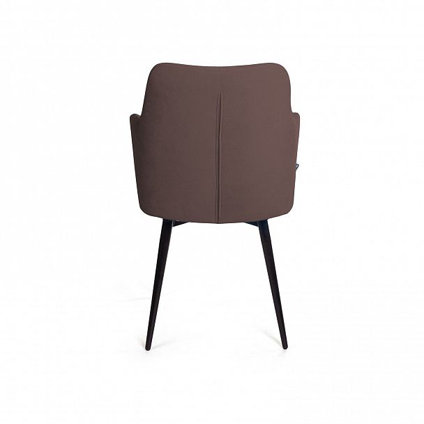 Стул поворотный на 360 градусов Hunt ромб, велюр шоколад maxx 232 / чёрный конус - Вид 4