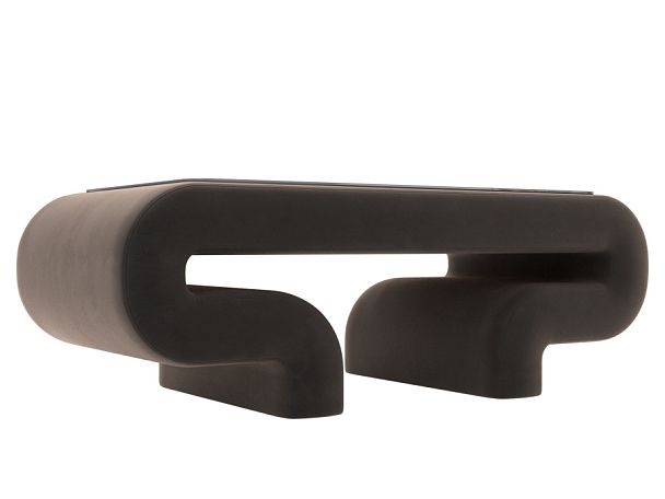 Стол Волна (полностью велюр коричневый) - Вид 1