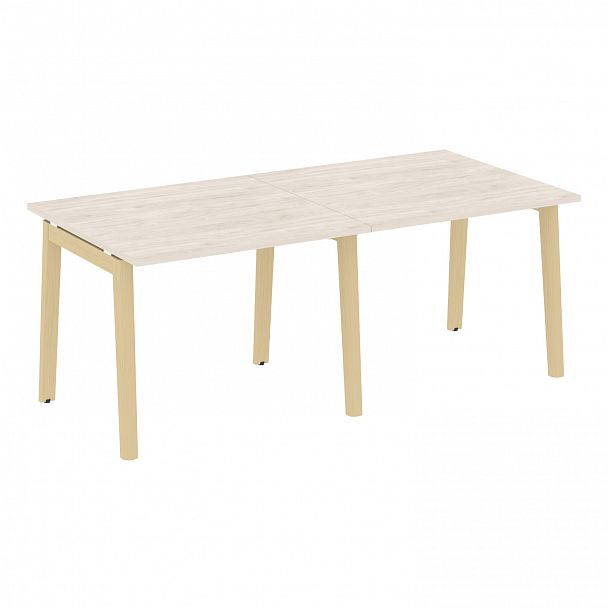 Стол переговорный (2 столешницы) "Onix wood" OW.PRG-2.1 денвер светлый/дуб светлый - Вид 1