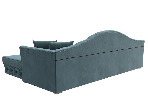 Диван угловой Артис правый угол Велюр бирюзовый - Вид 6