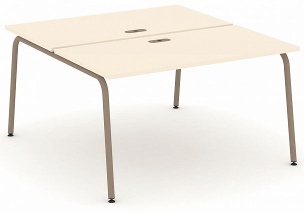 Рабочая станция на 2 места "ESTETICA" ES.D.RS-2.3-LK Сатин - Вид 1