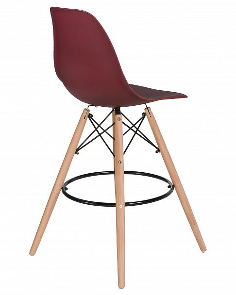 Стул барный DOBRIN DSW BAR (ножки светлый бук, цвет сливовый (R-13)) - Вид 4
