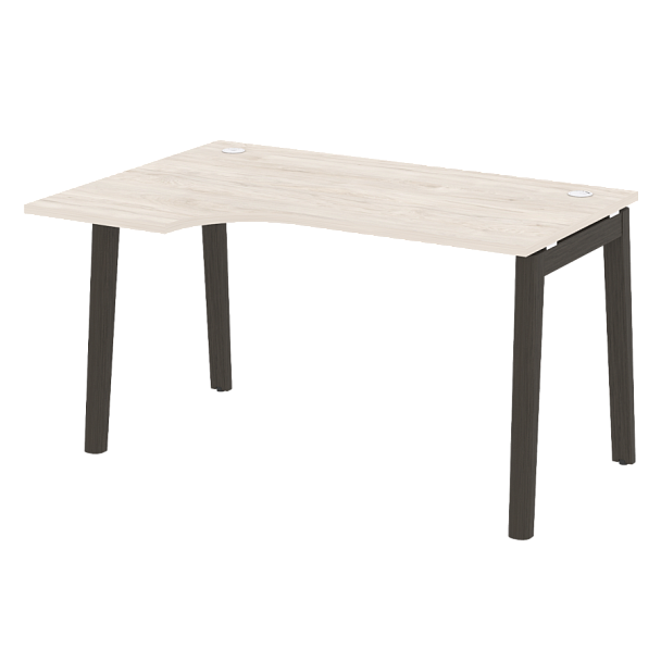 Onix Wood Стол эргономичный левый OW.SA-2 (L) Денвер светлый/Дуб тёмный/Антрацит металл 1380*980*750 (720/460) - Вид 1