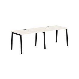 Стол 2-х местный ELWST 2380 Ясень Траун/Черный 2326х800х750 EDIS - Фото предпросмотра