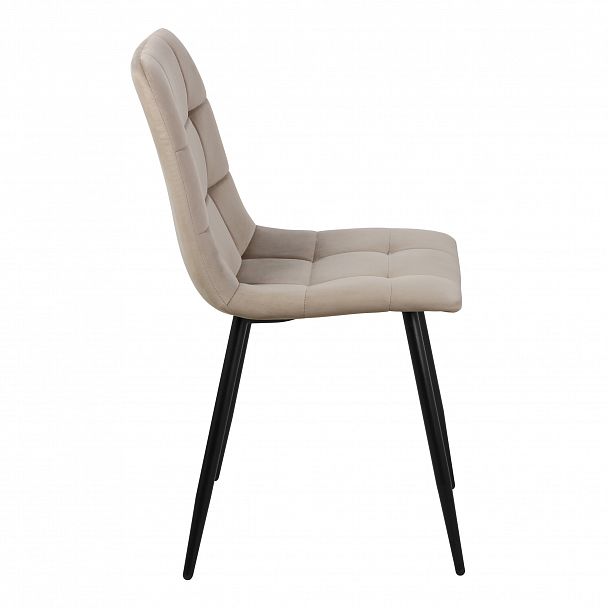 Стул "Чили-РФ" РФ-210 черные ножки, цвет бежевый велюр - Вид 3