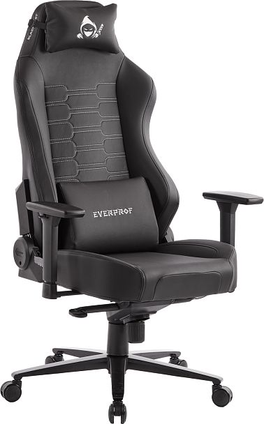 Геймерское кресло Everprof Blackshot Экокожа Черный - Вид 1
