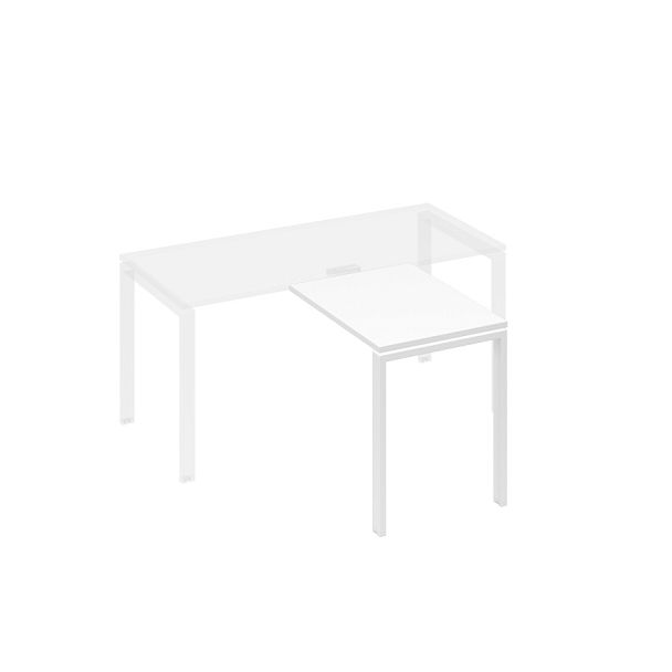 Брифинг-приставка с каркасом UNO A4 А4 Б1 071 БП белый премиум / металлокаркас белый - Вид 1