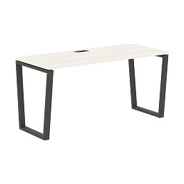 Стол прямой EVST 1567 Ясень Траун/Мокко 1560х670х750 EDIS - Фото предпросмотра