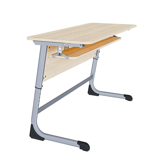 Парта Smart на плоскоовале 2М с РН (столеш. ЛДСП ЗУ, экран ЛДСП, полка), гр.5-7 - Вид 5