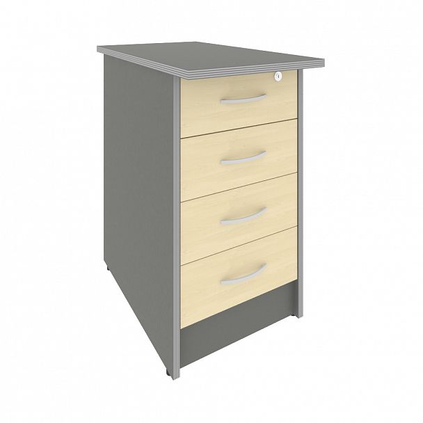 Тумба "Riva" А.ТП-4.2F-S клен/металлик - Вид 1