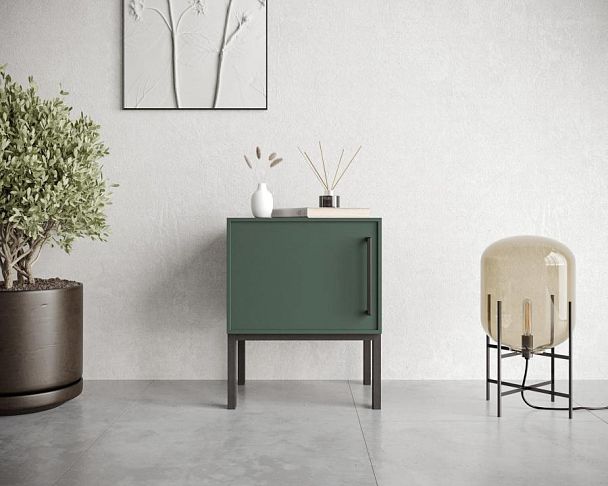 Тумбочка с дверкой Nicole NLN08G Зеленый - Вид 4