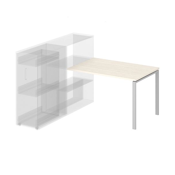 Стол приставной на металлокаркасе С-ТНА3 "Тандем-А"  ПК-ТНА-СТП115Х80-В2-940 дуб альпийский - Вид 1