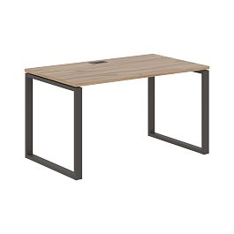 Стол прямой EQST 1380 Дуб Денвер светлый/Мокко 1360х800х750 EDIS - Фото предпросмотра