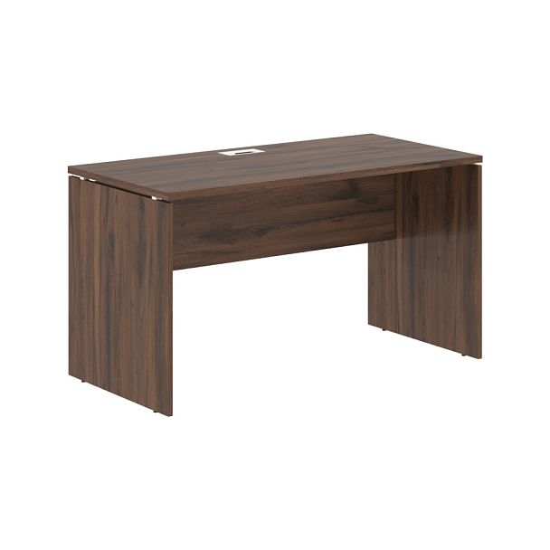 Стол прямой EDST 1367 Дуб Денвер тёмный/Белый 1360х670х750 EDIS - Вид 1