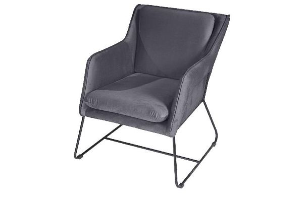 Кресло Alex, бархат серый 27 - Вид 6