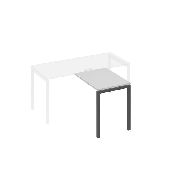 Брифинг-приставка на опорах DUE A4 А4 Б2 071 БП серый / металлокаркас антрацит - Вид 1