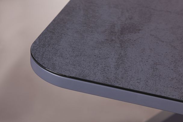 Стол раскладной Lincoln (160+40 см) глазурованное стекло черный - Вид 13