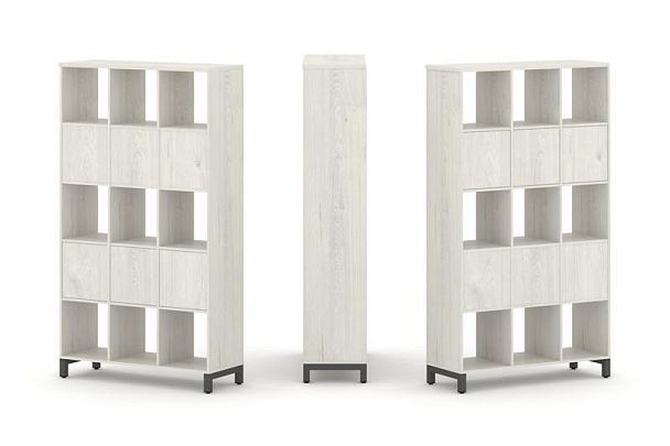 Стайл Проджект Набор стеллажа 2-х сторон., 5 яр. SN.NSD-531 Дуб Наварра/Металл Антрацит 1121*400*198 - Вид 1