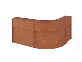 ЛАЙТ / LIGHT RLG070 Угловой ресепшн 220x180x115 Орех Итальянский - Фото предпросмотра