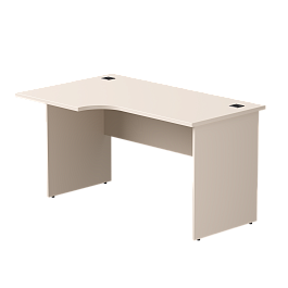 Стол эргономичный левый Everprof EVO опоры ЛДСП 1380х670(870)x755 мм Кашемир - Фото предпросмотра