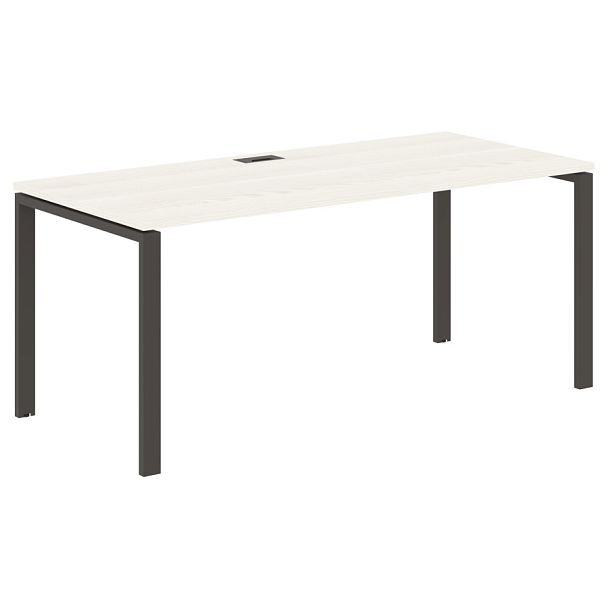 Стол прямой EUST 1780 Ясень Траун/Мокко 1760х800х750 EDIS - Вид 1