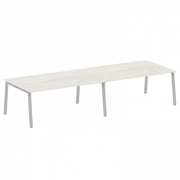 Стол для переговоров "Metal System" БА.ПРГ-2.5 дуб наварра/серый - Вид 1